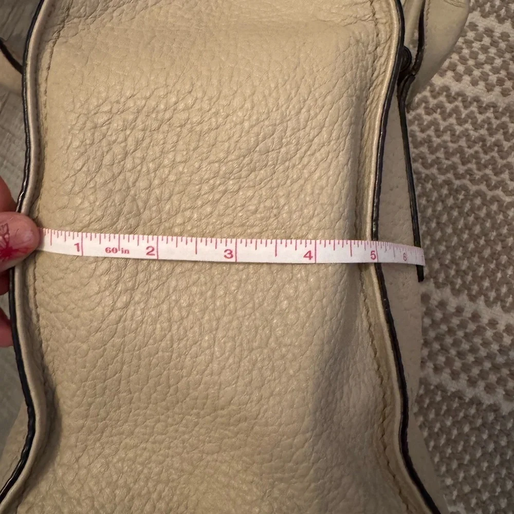 Kate Spade beige nude cream Leather Southport Avenue Lydia Satchel Purse Bag - Picture 15 of 16